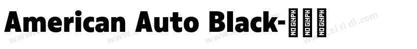 American Auto Black字体转换